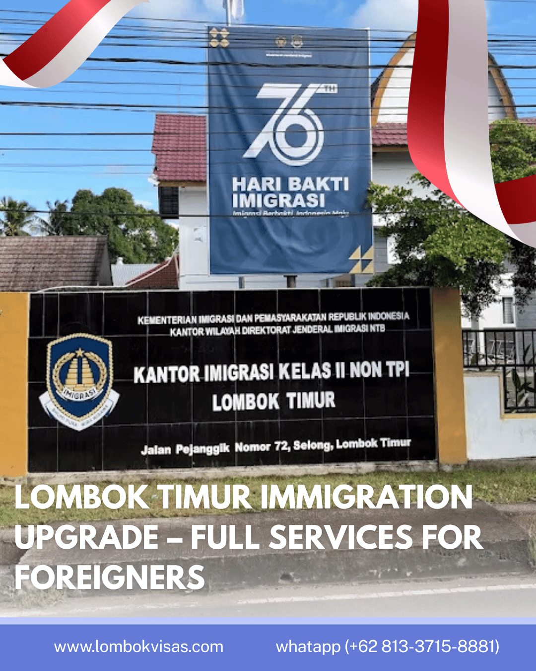Immigration Office in Selong Upgraded to Class II – Now Serving Foreigners